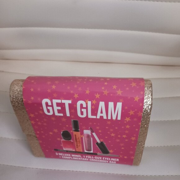 Macys Get Glam 3 Deluxe Minis, 1Ffullsize Eyliner+ Complentary Crossbody bag - Picture 1 of 8